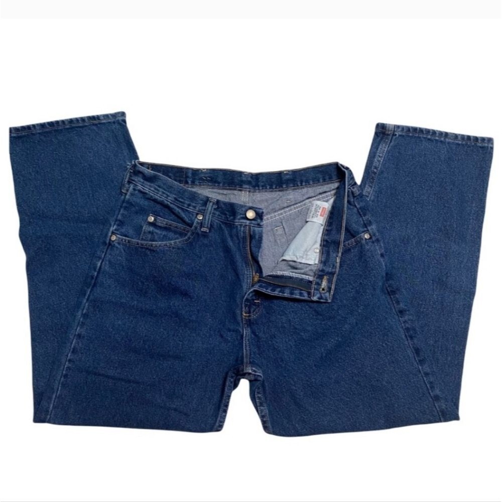 Wrangler Hero Premium Quality Blue Jeans 100% Cotton Men Size 34 x 29